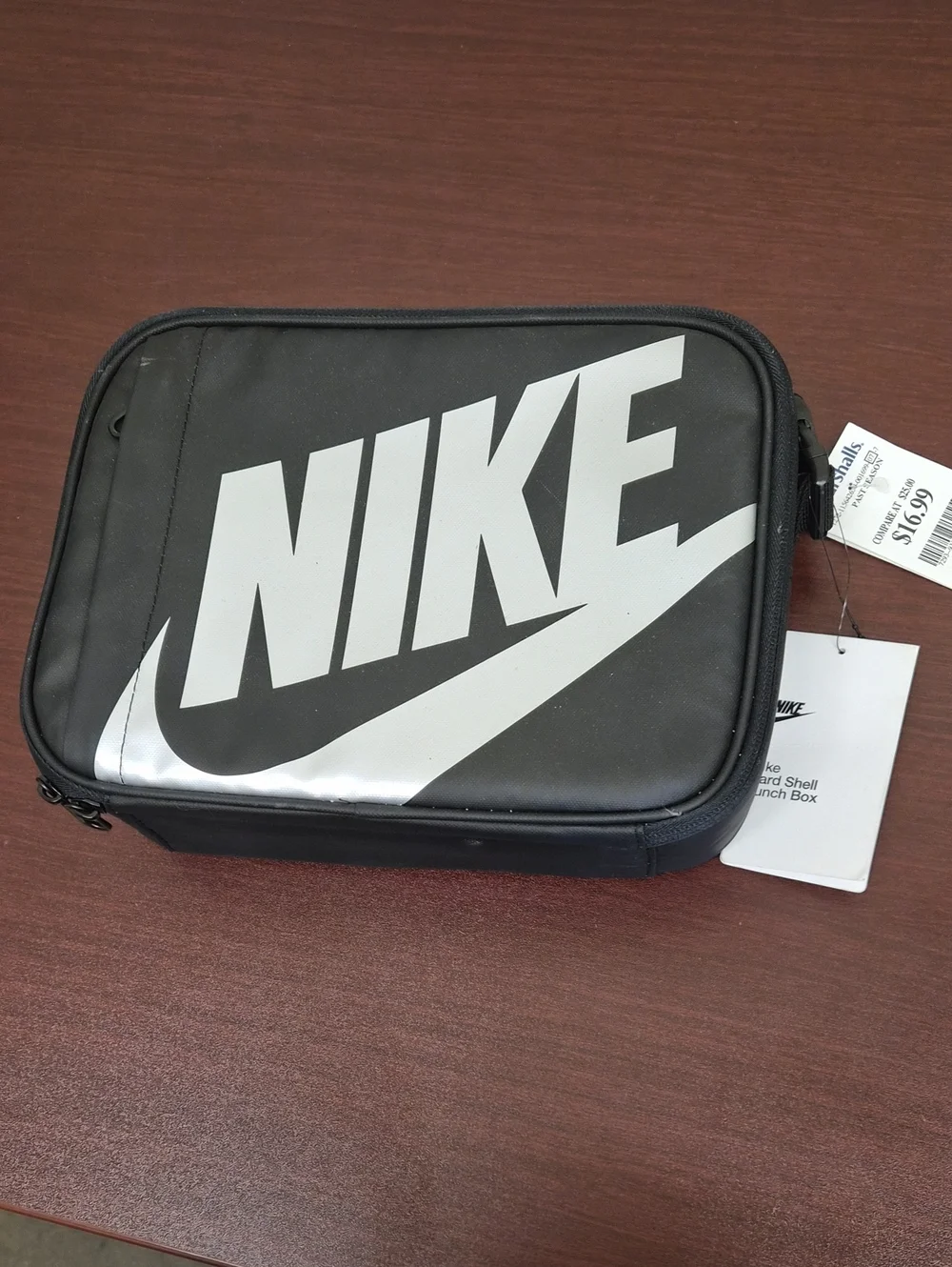 Nike Black and White Kids Toiletry Pouch with Large Logo